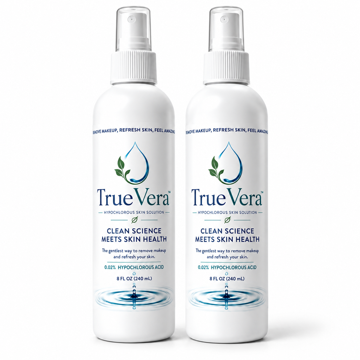 Set of two TrueVera HOCl Spray bottles